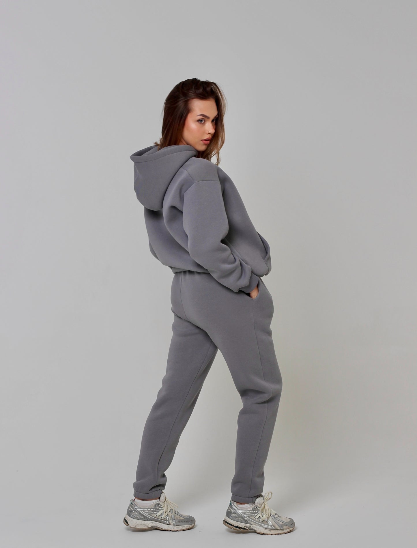 Grey unisex joggers