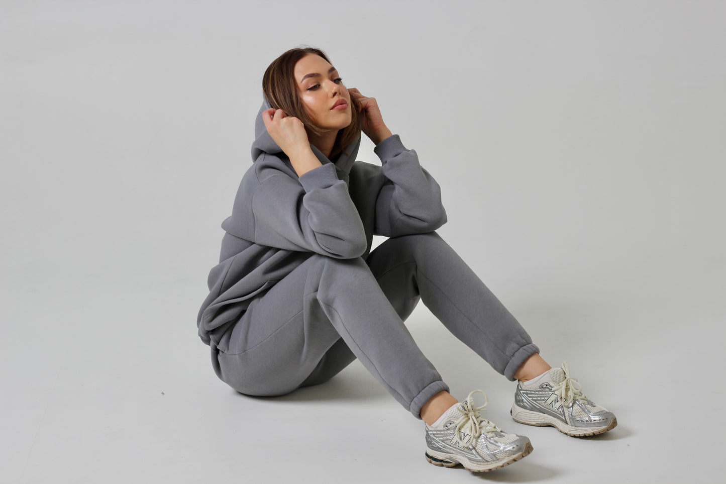 Grey unisex joggers