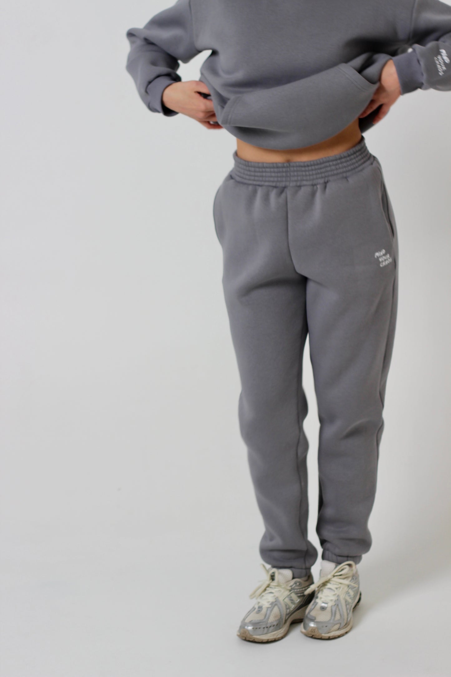 Grey unisex joggers